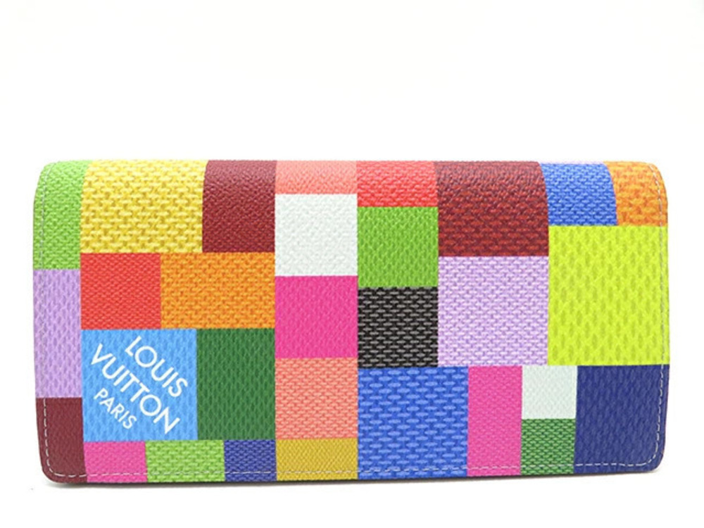 LOUIS VUITTON Portefeuille Brazza Damier Graphite Black Multicolor